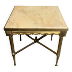 Table basse marbre et bronze style louis xiv