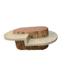 Table basse en marbre et pierre naturelle