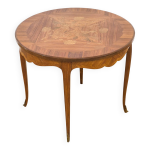 Table basse en marqueterie style louis xv