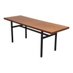 Table basse en mtal et bois, ex tchcoslovaquie 1970