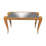 Table basse miroir art déco pieds effilés Table basse miroir art déco pieds effilés