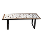 Table basse moderniste en c�ramique �maill�e, circa 1960