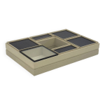 Table basse modulaire blanche con�ue par carlo hauner pour forma