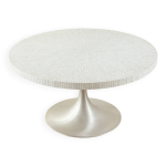 Table basse en mosaque avec pied tulipe