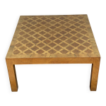 Table basse en noyer avec marqueterie italienne Table basse en noyer avec marqueterie italienne