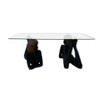 Table basse aux nubiennes années 50 Table basse aux nubiennes années 50