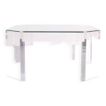 Table basse octogonale lucite david lange annes 1970