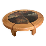 Table basse en orme massif françois sénac Table basse en orme massif françois sénac