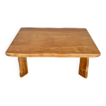 Table basse en orme vintage moderniste Table basse en orme vintage moderniste