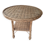 Table basse osier rotin