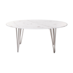 Table basse ovale en marbre