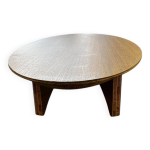 Table basse ovale r�tro en bois