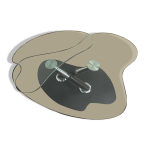 Table basse ptales de verre