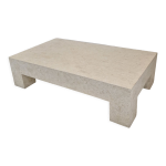 Fossil stone coffee table, 1980s