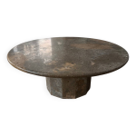 Table basse en pierre fossile marbre