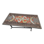 Table basse pierre de lave émaillée - jean jaffeux Table basse pierre de lave émaillée - jean jaffeux