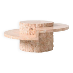 Table basse en pierre de mactan de magnussen ponte, belgique, 1970