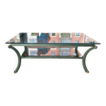 Table basse pierre vandel avec deux plateaux verre