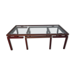 Table basse pierre vandel en mtal laqu et verre