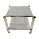 Table basse pierre vandel plexiglas carre