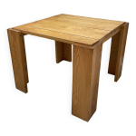 Table basse pin carrée années 70 regain Table basse pin carrée années 70 regain