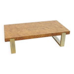 Table basse en placage de loupe
