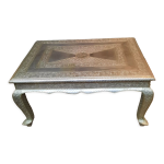 Table basse plaque mtal