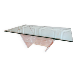 Table basse en plexi et verre david lange Table basse en plexi et verre david lange