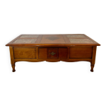 Table basse rectangulaire en bois massif