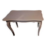 Table basse rectangulaire en bois massif peinte en gris 1960 Table basse rectangulaire en bois massif peinte en gris 1960