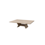 Table basse rectangulaire géométrique sculpturale en travertin, italie, années 1960 Table basse rectangulaire géométrique sculpturale en travertin, italie, années 1960