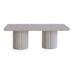 Table basse rectangulaire olympia - travertin naturel