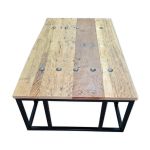 Table basse richmond interiors en bois d orme et métal Table basse richmond interiors en bois d orme et métal