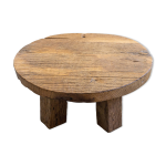 Table basse ronde en chêne massif Table basse ronde en chêne massif