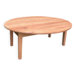 Table basse ronde  rabats