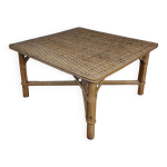 Table basse en rotin