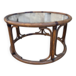 Table basse en rotin