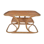 Table basse en rotin