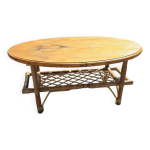 Table basse en rotin