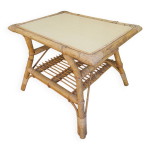 Table basse en rotin