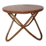 Table basse en rotin annees 60