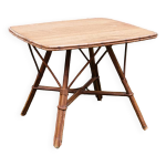 Table basse en rotin carre