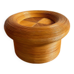 Table basse en rotin « pencil reed » de design italien vivai del sud Table basse en rotin « pencil reed » de design italien vivai del sud