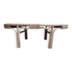 Table basse en rotin rnove