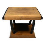 Table basse de salon en noyer, art déco 1930 Table basse de salon en noyer, art déco 1930