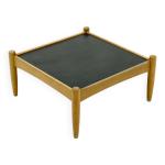 Table basse scandinave en chêne et ardoise par eric merthen pour ire möbler, suède 1960 Table basse scandinave en chêne et ardoise par eric merthen pour ire möbler, suède 1960