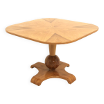 Table basse scandinave en orme, suède, 1940 Table basse scandinave en orme, suède, 1940