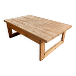 Table basse scandinave en pin, ann�es 1970