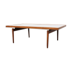 Table basse sculpt�e mid - century en m�tal par heinz lilienthal