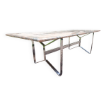 Table basse seventies granit et chrome Table basse seventies granit et chrome